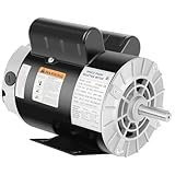 3 HP SPL Air Compressor Motor, 3450 RPM Electric Motor, 115/230V, 18/9A Single Phase Motor, 56 Frame 5/8' Keyed Shaft, 1.88' Shaft Length for Air Compressors
