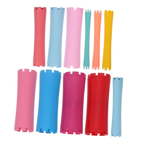 IWOWHERO 100Pcs Perm Rods for Hair Styling Reusable Curlers for All Hair Design for Home Salon Use for Wavy Curly Hairstyles Compact