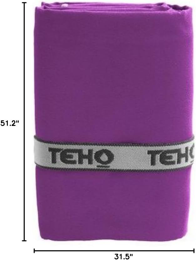 TEHO- 2 PACK!!! Microfiber Sports Towel- Okara (Medium)- 31.5" x 51.2"- Violet