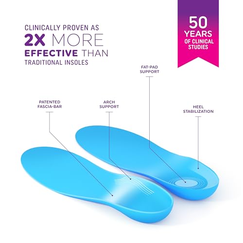 Heel That Pain Full Length Heel Seats Foot Orthotic Inserts – Full Length Heel Cups Cushions Insoles for Plantar Fasciitis, Heel Spurs, and Heel Pain, Large (Women's 10.5-13, Men's 8.5-12)