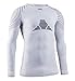 X-Bionic Invent 4.0 Round Neck Long Sleeves Strato Base Camicia Funzionale, Uomo, White/Black, L