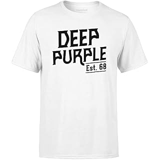 Tshirt Deep Purple Est 1968 Fan Rock Metal Homme Femme Blanc - Les Beatles, Paul McCartney, John Lennon, RIngo Starr, George Harrison