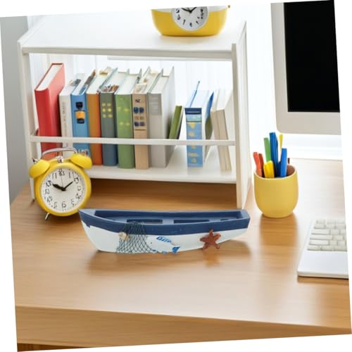 KAILIKETIY Miniaturowy Model Statku Stylu Śródziemnomorskim Drewniana Figurka Łodzi Nautycznej Dekoracja Biurko i Do Sypialni Starannie Wykonane Rzemiosło Element Dekoracyjny