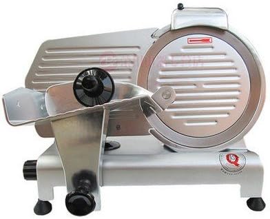 Huanyu Semi-automatic Meat Slicer Commercial Food Slicer Cutter Slicing Cutting Machine with 10" Stainless Steel Blade