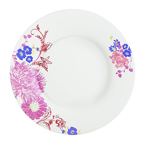 Luminarc 8012310.0 Covent Garden Alys Set Of 6 Flat Plates Opal Pink, Glass, Rose, 28.0 #TOP11