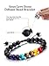 Tatuo 4 Pcs Lava Rock Bracelet for Men Bead Chakra Essential Oil Diffuser Bracelets Jewelry Gift(Style E)