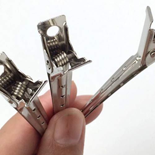 Pixnor 20 peças de presilhas de cabelo jacaré, clipes de metal para cabelo, acessórios de transporte