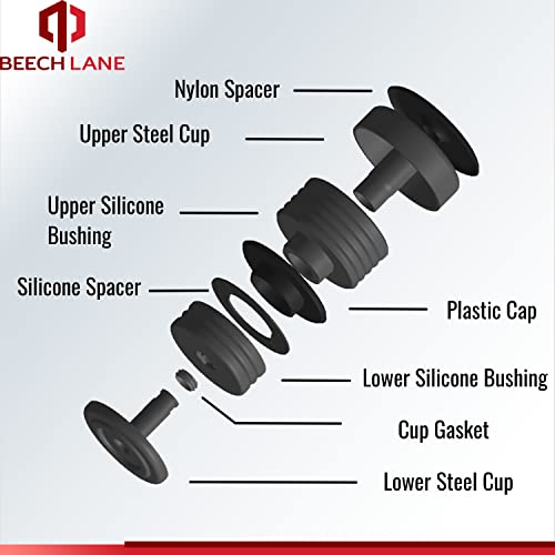 Beech Lane Silicone Body Mount Kit For 2008-2016 Ford F-250 / F-350 Crew Cab, Top Grade Silicone Mounts Improve Bumpy Ride, Durable Components Outlast Your Truck, Outperforms Oem And Pu Mounts #TOP5