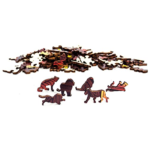 Eureka Rainbow Wooden Puzzle Lion 121 Pieces - vue 4