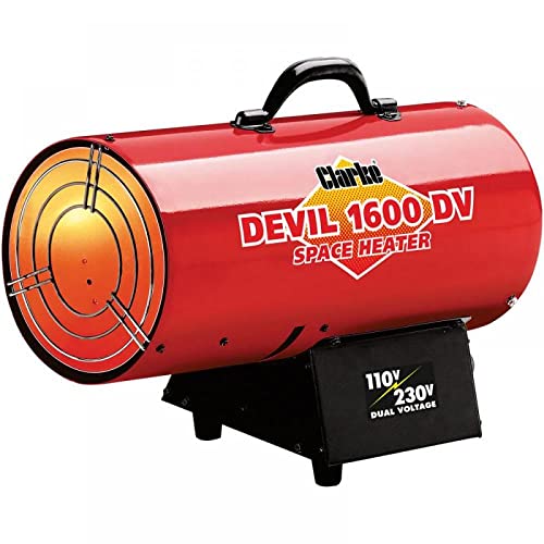 Clarke Devil 1600DV Dual Voltage 110/230V Gas Heater