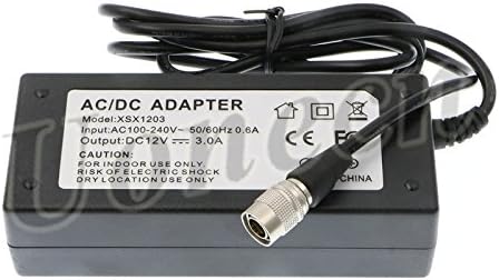 Uonecn AC/DC Sound Devices ZAXCOM PRO DC Power Adapter 12V 3A Hirose 4 pin Male