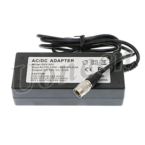 Uonecn AC/DC Sound Devices ZAXCOM PRO DC Power Adapter 12V 3A Hirose 4 pin Male
