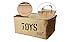 XX-Large Jute Toy Box, Collapsible Chest Organizer (1 Pack)