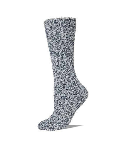 Image of Barefoot Dreams CozyChic Heathered Socks, Heathered Indigo, Small /Medium