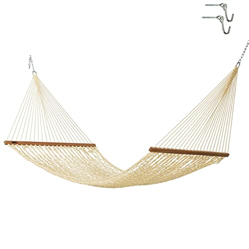 Hatteras Hammocks Large Oatmeal DuraCord Rope Hammock – 13