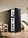 F.W.WOOLWORTHS 3.5 Cu.Ft Compact Refrigerator with Freezer, Mini Fridge with 2 Doors for Office, Kitchen, Dorm and Bedroom, Small Fridge with 7 Level Temp Adjustable Thermostat, Black