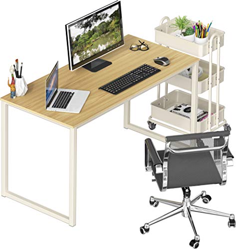 Shw Home Office 48-Inch Computer Desk, White/Oak #TOP3