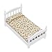 1:12 Doll House Bed, Wooden Miniature Doll House Bed Doll House Bedroom Furniture Toy