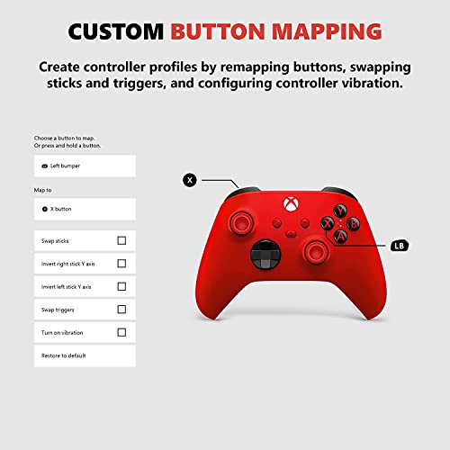 Xbox Core Wireless Gaming Controller – Pulse Red Series X|S, One, Windows PC, Android, and iOS by Xbox - Image 4