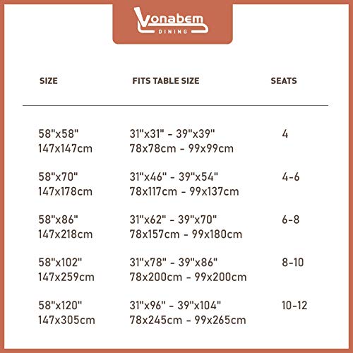 Vonabem Table Cloth Tassel Cotton Linen Table Cover For Kitchen Dinning Wrinkle Free Tablecloths Rectangle/Oblong (58''X86'', 6-8 Seats, Grey Lines) #TOP6