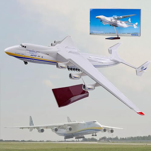 Avión coleccionable Antonov AN-225 de resina pesada con detalles diecast de lujo
