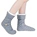 Sherpa Lined Slipper Socks for Women, Non-Slip Cozy Winter House Socks, Soft Fuzzy Socks, Christmas Gifts for Women & Ladies Stocking Stuffers