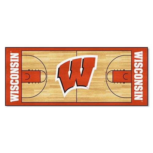 FANMATS NCAA Wisconsin Badgers Nylon Court Runner 30
