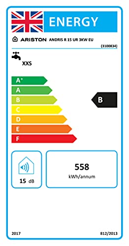 Ariston ANDRIS R 15 L Undersink Electric Water Heater, 3kW, Control Unit, B class ErP rating, Economy “E” Setting, Manufactured to be installed in UK - 3100834. - Image 4