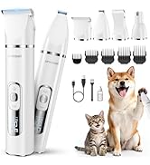 Amazon.co.jp: 【ブラシと掃除機一体型】Oneisall 犬 バリカン 吸引式