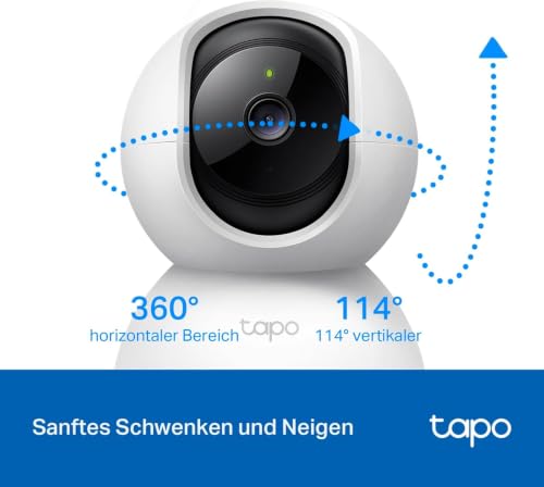 Tapo C200C 360°-WLAN-Überwachungskamera für den Innenbereich, 1080P, Nachtsicht, Bewegungserkennung, Zwei-Wege-Audio… – Ansicht 3