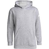 adidas Youth New Fleece Hoodie S Gray Heather