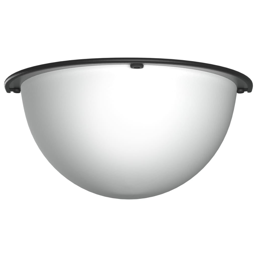 Juego de 2 espejos de tráfico, semicúpula, 90 grados, acrílico, diámetro de 30 cm, irrompible, reflectante, para cruces, calzadas, aparcamiento, seguridad en exteriores