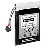 Batterie de Rechange Compatible pour Navis Navigon 2100 Max, 2120 (Max), 2150 Max, 2210 (Max), 2200T, 2310 [Li Polymère | 1200 mAh | 3,7 V