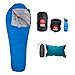 32°F Lightweight Down Sleeping Bag - Air Pillow Combo, 3 Season Mummy Bag Compression Sack Included, Zip Two Together, YKK zipper, Ultralight, Ultra Compactable for Backpacking and Camping