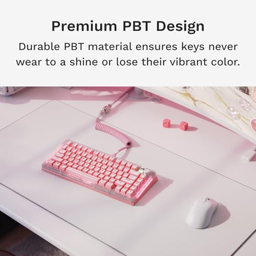 Image of GLORIOUS Gaming - GPBT Basics (PBT Keycaps), Potion Pink, No Fade Dye-Sublimated, for Custom Mechanical Keyboards, Fits 100%, 75% 65% 60%, Fits ANSI & ISO, Supports Windows & macOS - English (US)