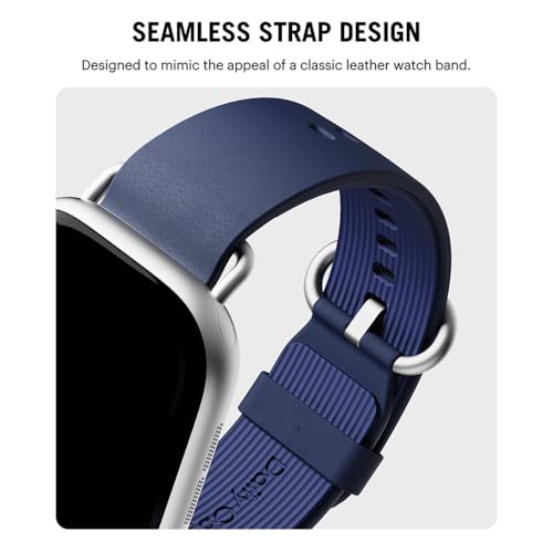 Image of DailyObjects Ellipse Leather Watch Strap Compatible with Apple Watch Series 11 /10 (42mm) | Series 9 /8 /7 41mm, SE3 /SE2 /SE /6 /5 /4 (40mm) | Series 3 38mm -Watch Not Included