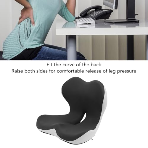 Coussin de chaise en mousse à mémoire de forme ergonomique dos - 5