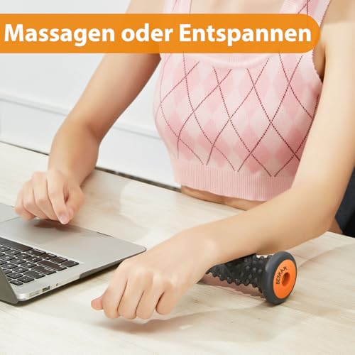 BESKAR Fußmassagegerät Fließende Faszienentzündung Sohle, Tiefenmuskelmassager Für Schmerzen im Fersensporn, Stress-Liegung, Neuropathie 5