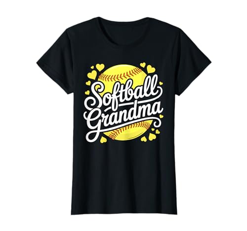 Softball Grandma Shirt Women Softball Lover Mothers Day T-Shirt