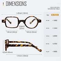 Occhiali da Lettura per Uomo Rotondi Quadrati Divertenti alla Moda per  Donne Occhiali da Lettura 1.0, LH13 : Amazon.it: Salute e cura della persona