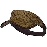 Wholesale Straw Trucker Visor (Brown/Brown) - 21860