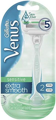 Gillette Venus Extra Smooth Sensitive Women's Razor - 1 Handle + 2 Blade Refills