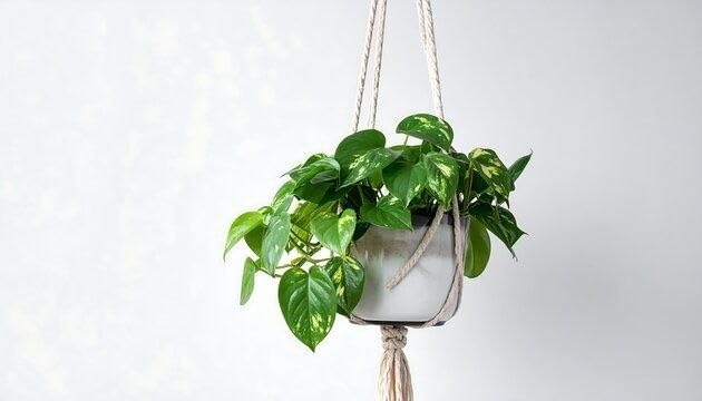 Money Plant Live with Pot, Beautiful Indoor Foliage Plant for Coffee Tables and Contemporary Interior Styling (1 Medium Size Healthy Live Plant)-image-37
