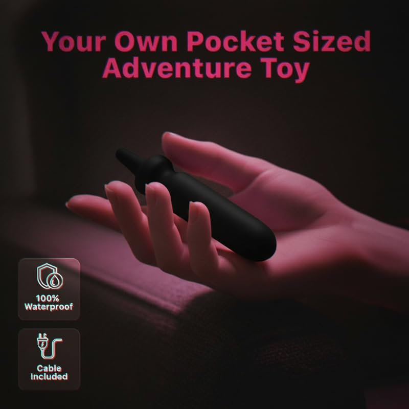 Image of ZYLLION sassy Finger Design Personal Massager for Body Relaxation|Multiple Modes|Quiet & Portable Handheld Massager|Rechargeable Massager for Neck Back| Shoulders & Muscle Relief - Black