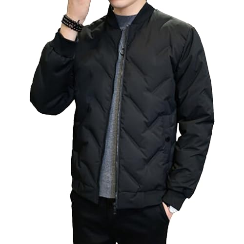 Veste de baseball homme manteaux de duvet thermiques légers à capuche