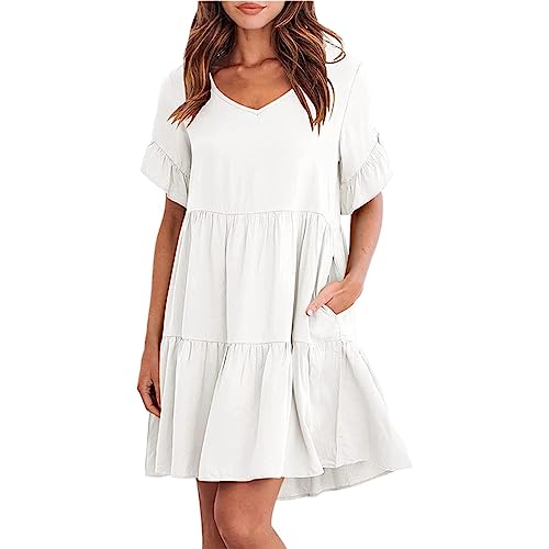 AMDOLE Lightning Deals of Today Petticoat Unterrock Kleider Eng Trägerkleid Kleid Mit Knopfleiste Piratin Kleid Piratenkostüm Damen Sexy Kleid Damen...