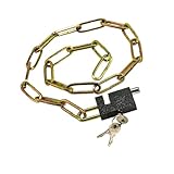 Colaxi Trailer Hitch Chain Lock Padlock Rustproof Bike Security Chain Thickened Door Lock Chains for Gates Motorcycle Fence Bike