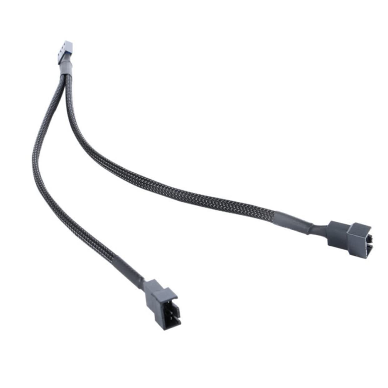 Angoily 4PCS 4 Pin PWM Splitter Cable for Computer CPU Cooling Fans Sleeved Power Cable for Motherboard Case