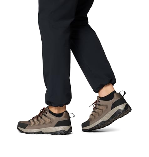 Columbia Columbia Mens Strata Trail Low, Mud/Tangy Orange, 11