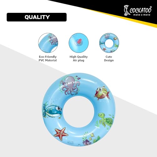 Image of Cockatoo Inflatable PVC Swimming Floats with Handles, Small Swimming Pool Floats